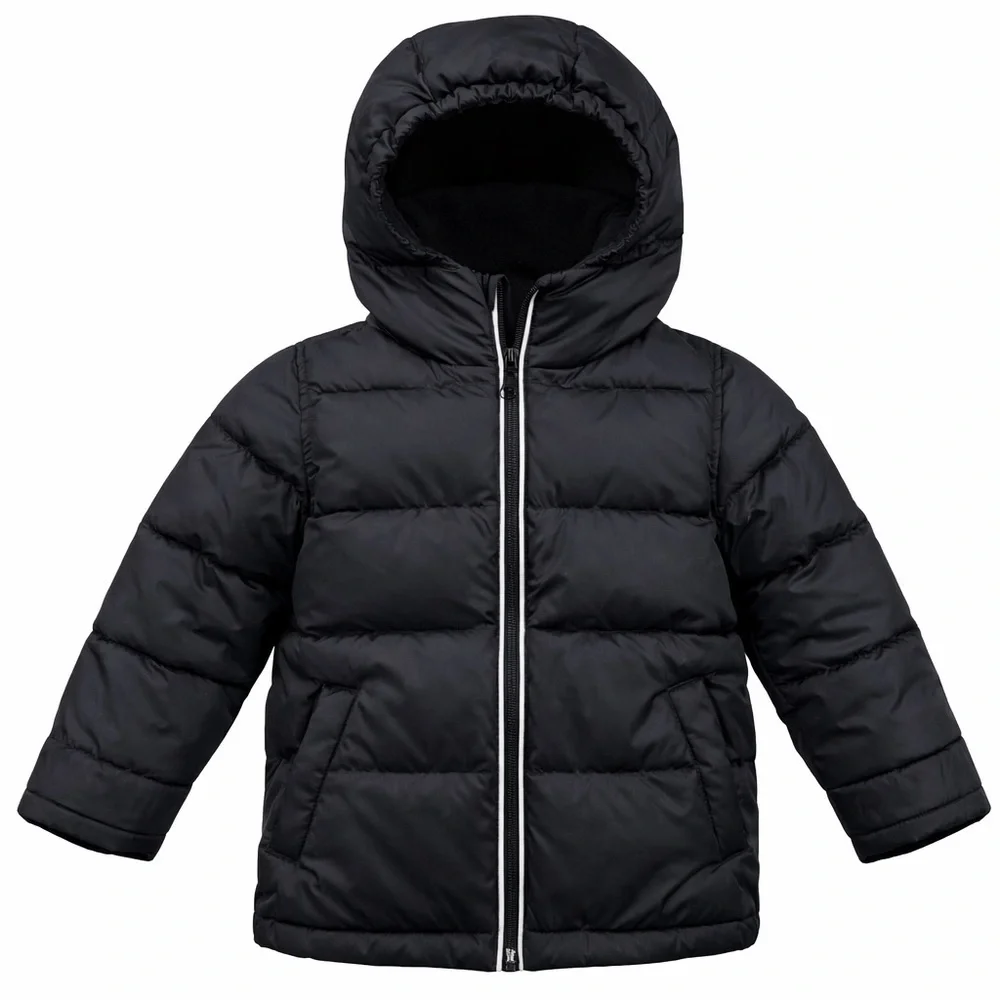 J.Crew Primaloft Boys Puffer Jacket XS Navy Hooded Ski Snow Winter Outdoor